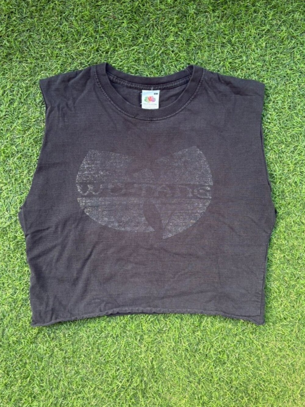 Vintage Distressed Wu-Tang Crop Tank Top